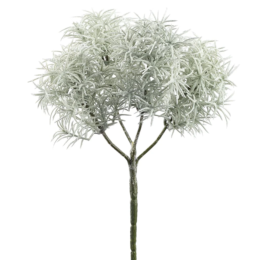 10.2" Frosted Artificial Moss Plant -White (Pack of 48)