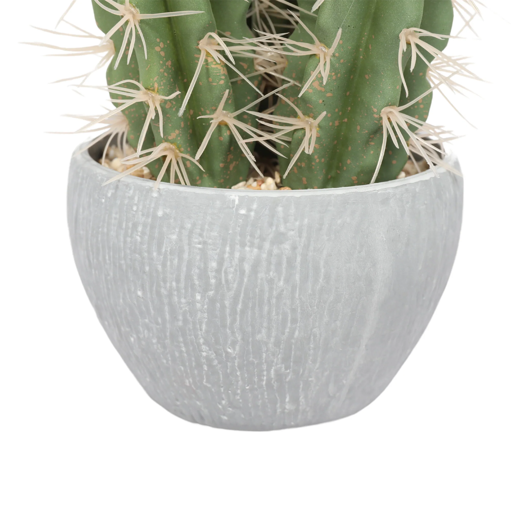 10.5" Artificial Column Cactus Plant w/Pot -Green - Image 3