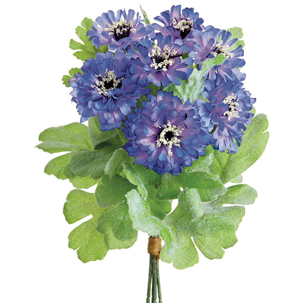 10" Cornflower Silk Flower Stem Bundle -Purple/Lavender (Pack of 12)