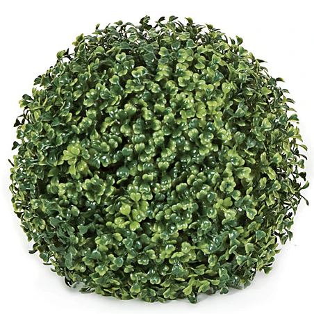 10" Outdoor UV-Proof Artificial Boxwood Ball Topiary -Green (Pack of 6)