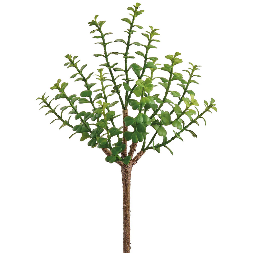 10" Outdoor UV-Resistant Artificial Jade Stem Pick -Green (Pack of 12)