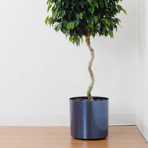 10"Hx10.5"W to 18"Hx20"W Vista Metallic Floor Round Planter - Image 4