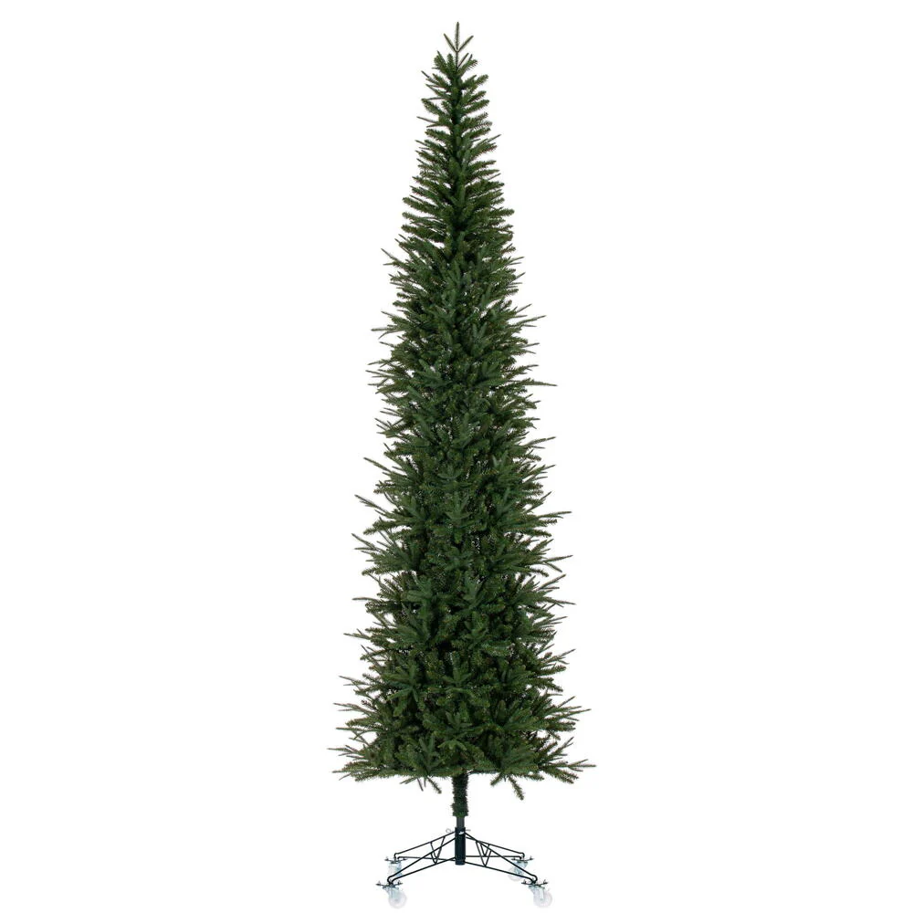 10'Hx37"W PE Tacoma Fraser Fir Artificial Christmas Tree, Unlit -Green