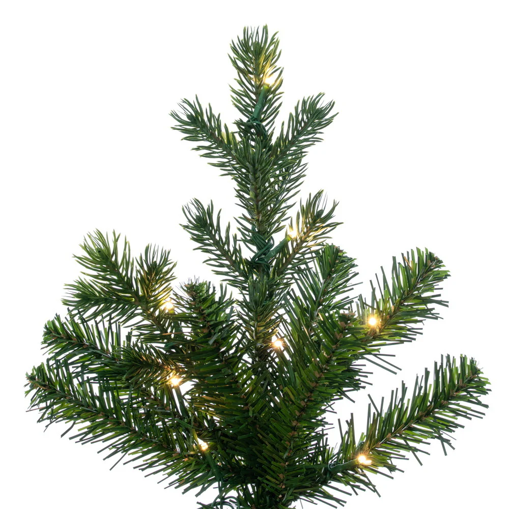 10'Hx42"W PE Slim Eagle Fraser Artificial Christmas Tree, Micro LED Pre-Lit (Multi-Mode) -Green - Image 2