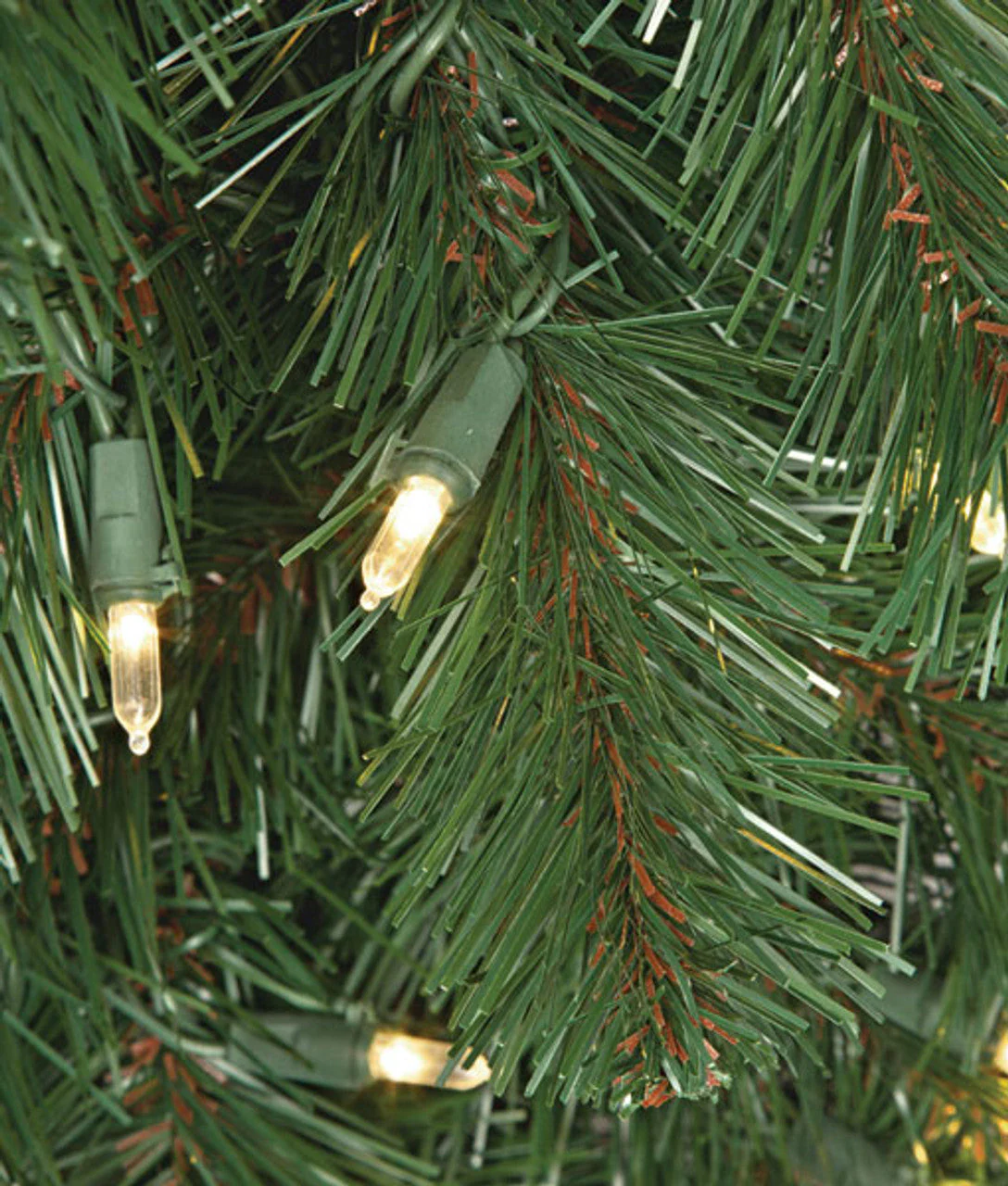 10'Hx50"W Virginia Pine Artificial Christmas Tree, LED Pre-Lit -Green - Image 2