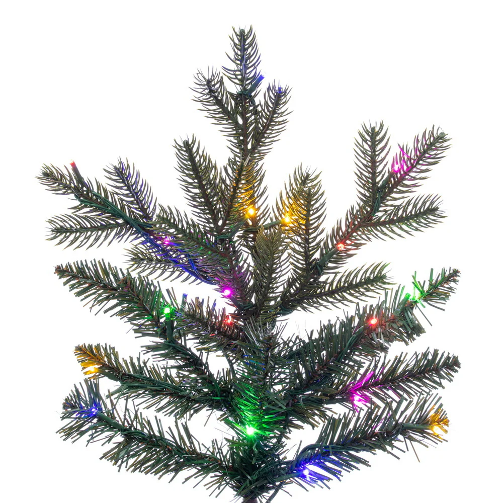 10'Hx54"W PE Washington Fraser Artificial Christmas Tree, Micro LED Pre-Lit (Multi-Mode) -Green - Image 3