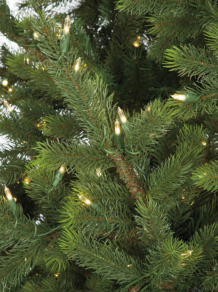 10'Hx72"W PE Asheville Spruce Artificial Christmas Tree, LED Pre-Lit -Green - Image 2