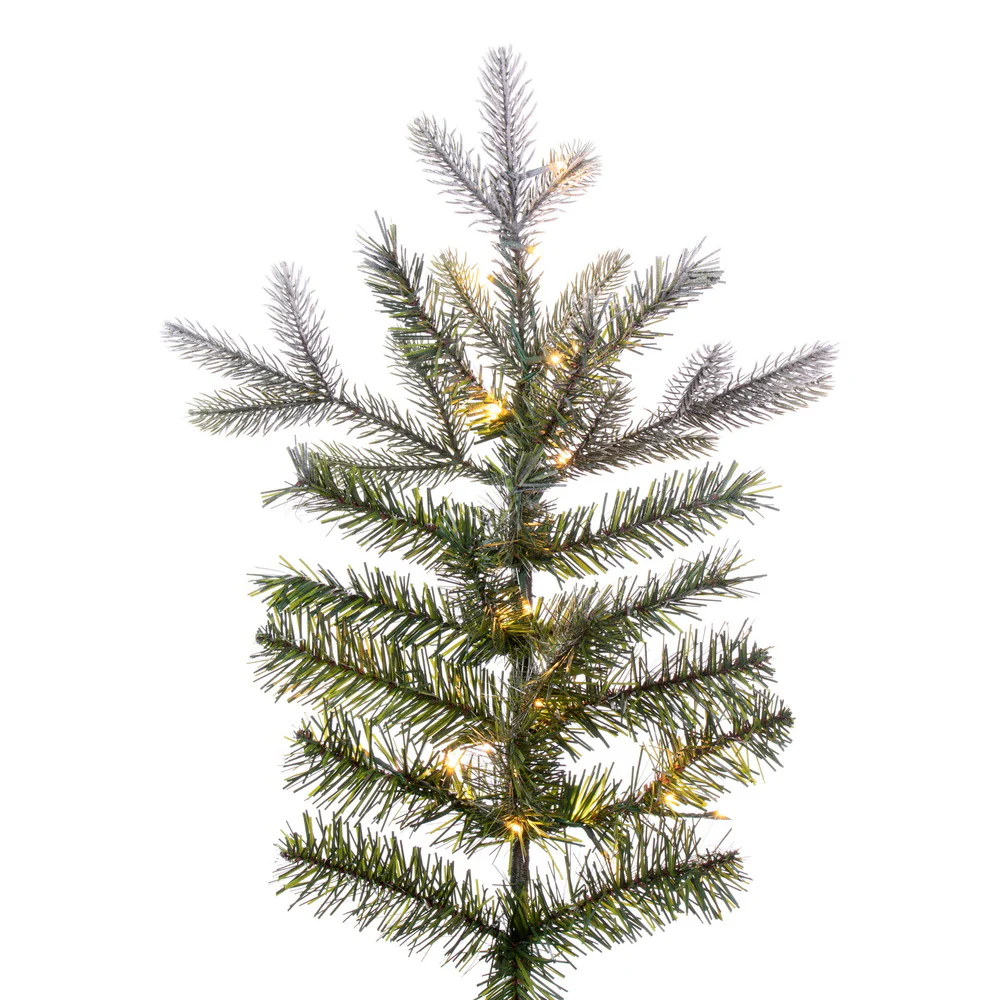 10'Hx72"W PE Frosted Douglas Fir Artificial Christmas Tree, LED Pre-Lit -Green - Image 2