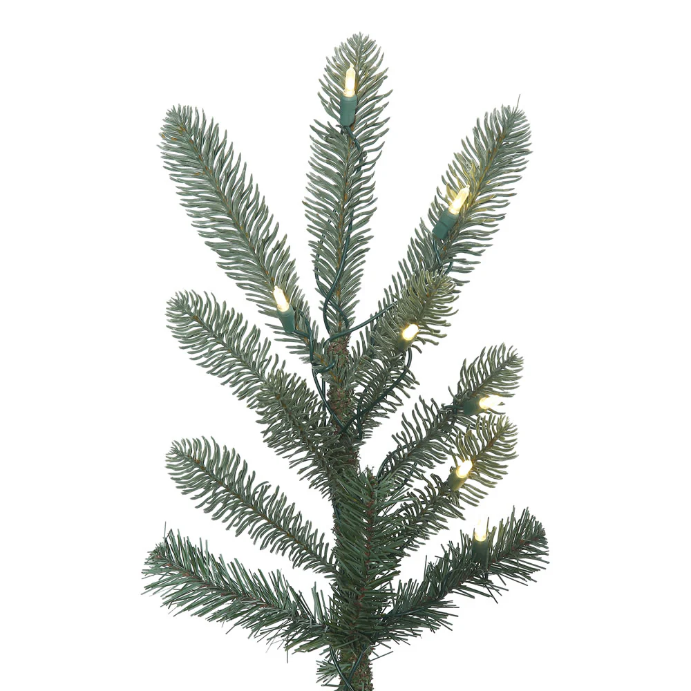 10'Hx74"W PE Alberta Blue Spruce Artificial Christmas Tree, LED Pre-Lit -Green - Image 2
