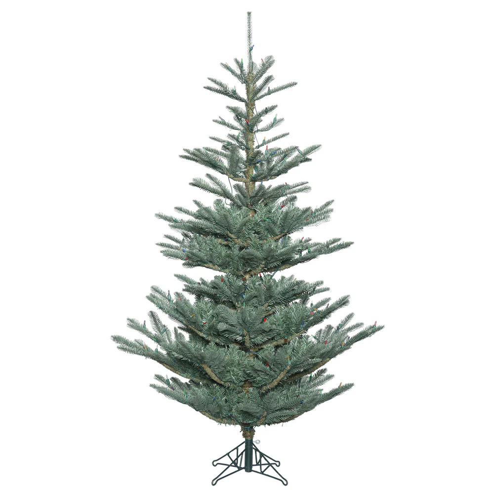 10'Hx74"W PE Alberta Blue Spruce Artificial Christmas Tree, Unlit -Green