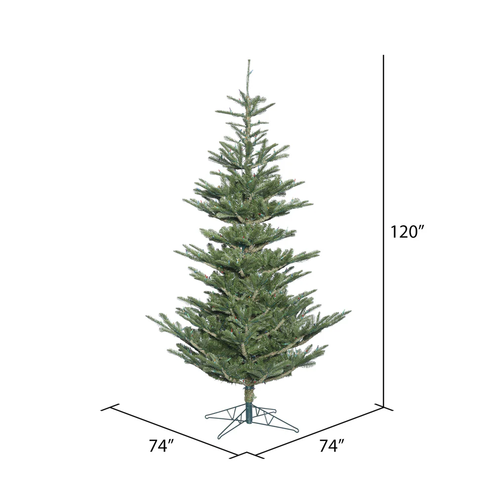 10'Hx74"W PE Alberta Spruce Artificial Christmas Tree, Unlit -Green - Image 3