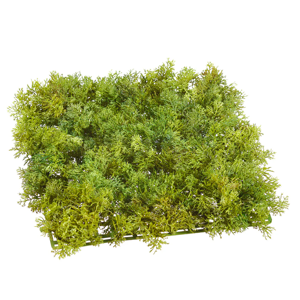 10"x10" Artificial Moss Mat -Green (Pack of 12)