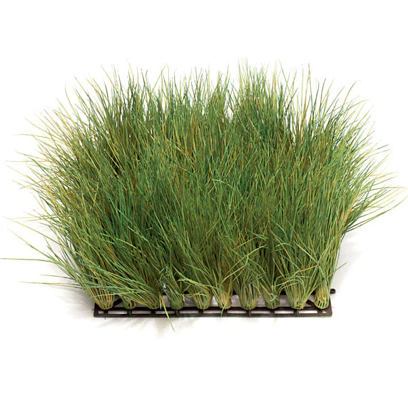 10"x10"x6" Mexican Grass Artificial Mat -Green/Tan (Pack of 6)