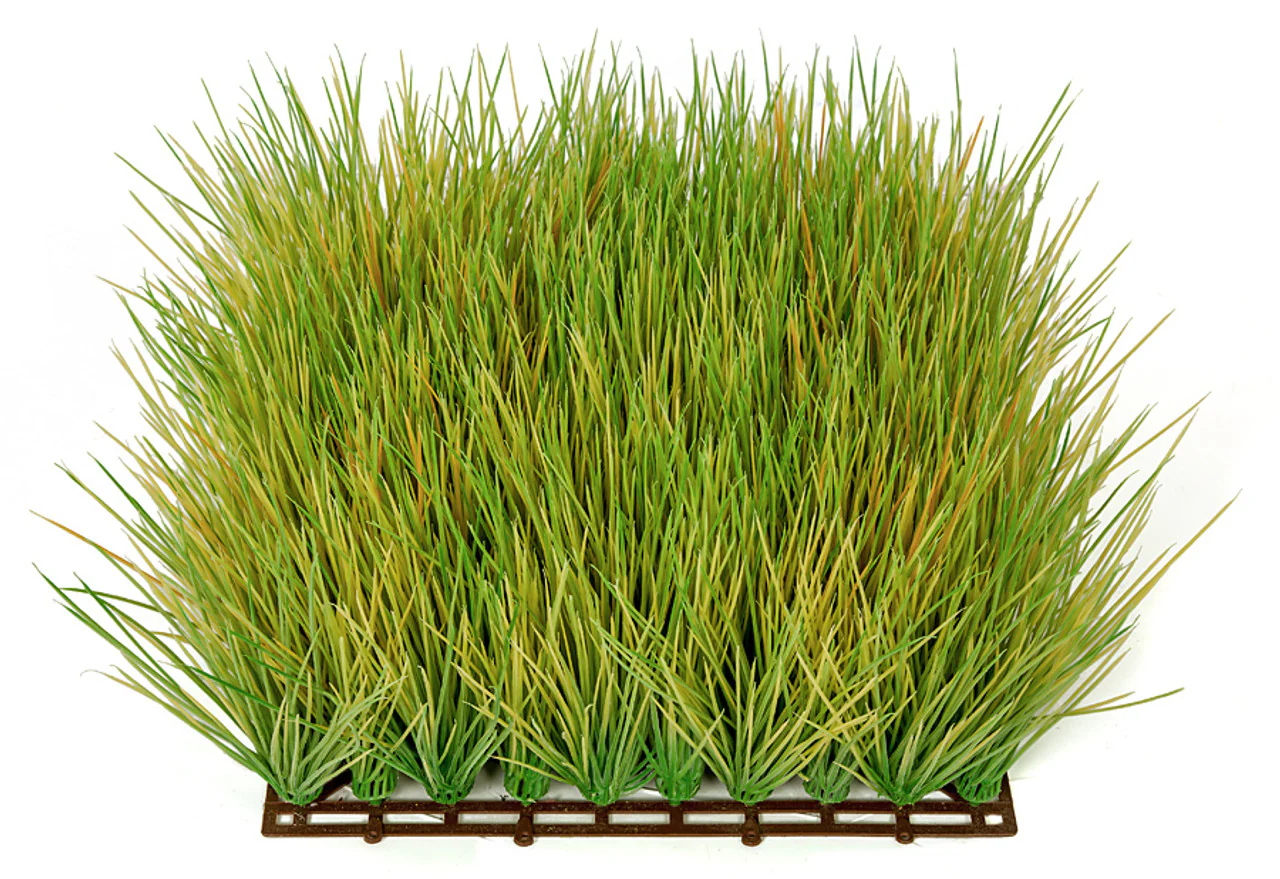 10"x10"x6" Mexican Grass Artificial Mat -Green/Tan (Pack of 6) - Image 3