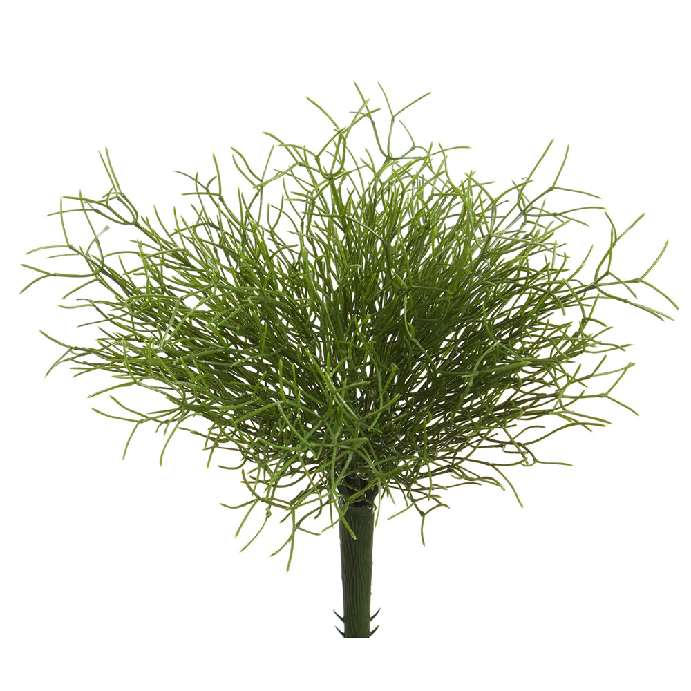 11" Artificial Whisk Fern Plant -Green (Pack of 12)