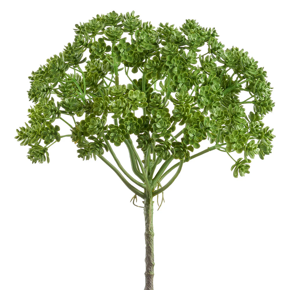 12.5" Artificial Sedum Succulent Plant -Green (Pack of 24)