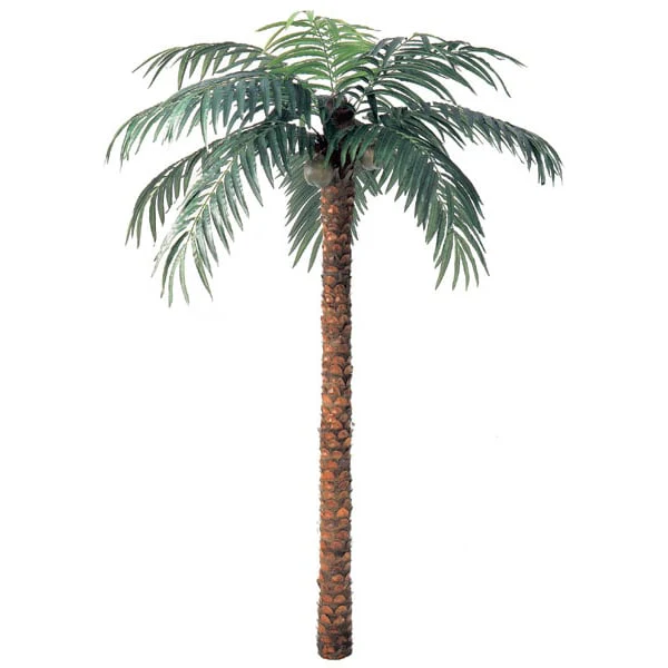 12' Coconut Silk Palm Tree -Green