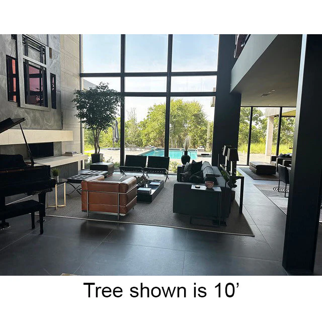 12' Custom-Made Commercial Artificial Ficus Tree w/Pot -Green - Image 3