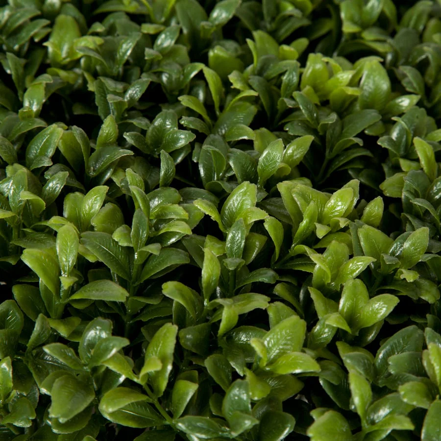 12"Hx23"Wx11"D Outdoor UV-Proof Artificial English Boxwood Topiary Hedge -2 Tone Green - Image 2