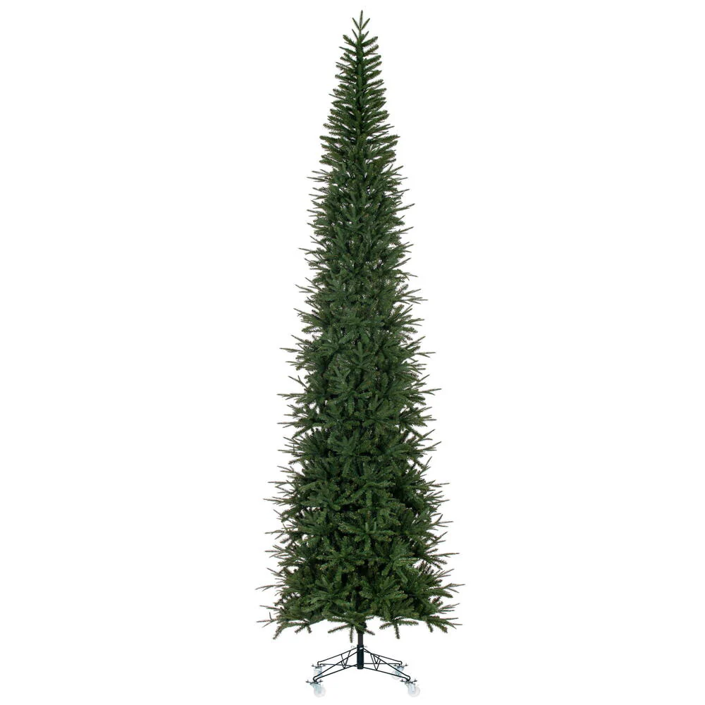12'Hx44"W PE Tacoma Fraser Fir Artificial Christmas Tree, Unlit -Green