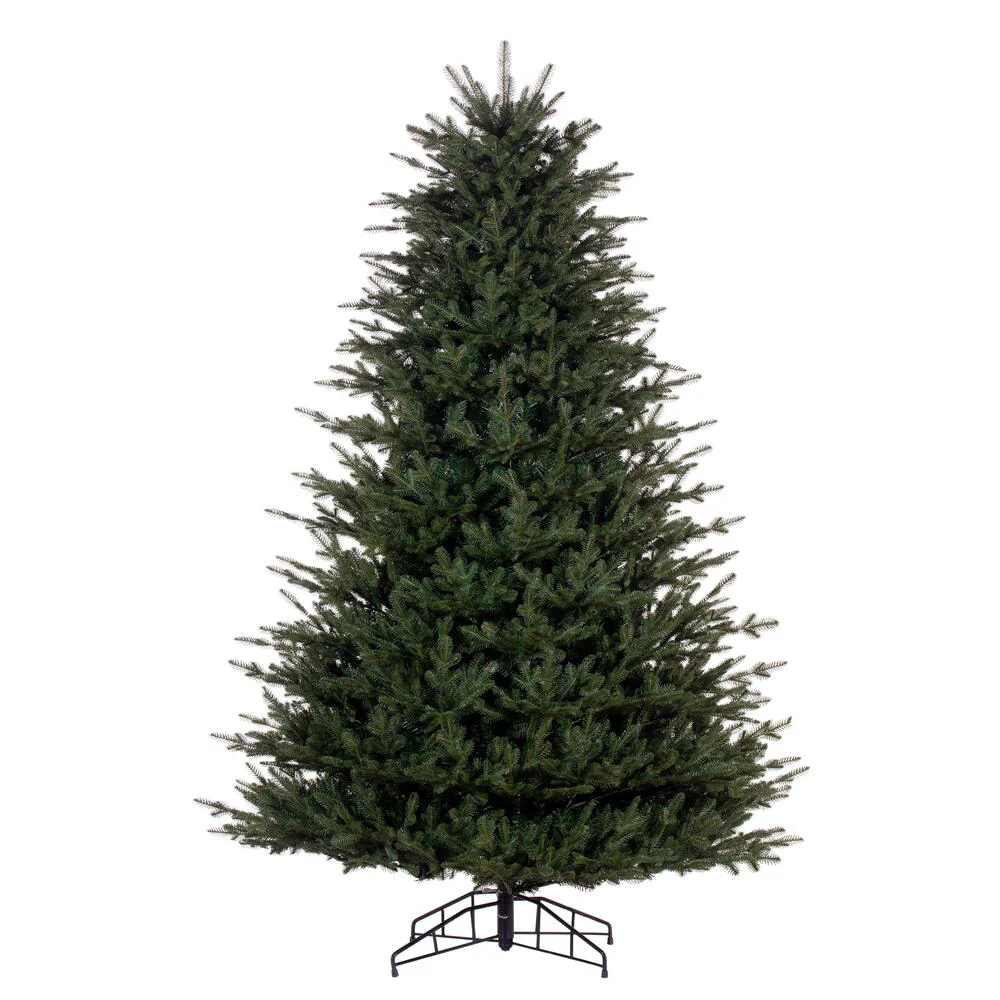 12'Hx72"W PE Georgian Fraser Fir Artificial Christmas Tree, Unlit -Green
