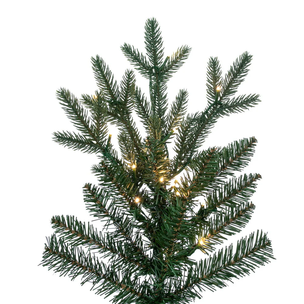 12'Hx73"W PE Colorado Blue Fir Artificial Christmas Tree, Micro LED Pre-Lit (Multi-Mode) -Green - Image 3