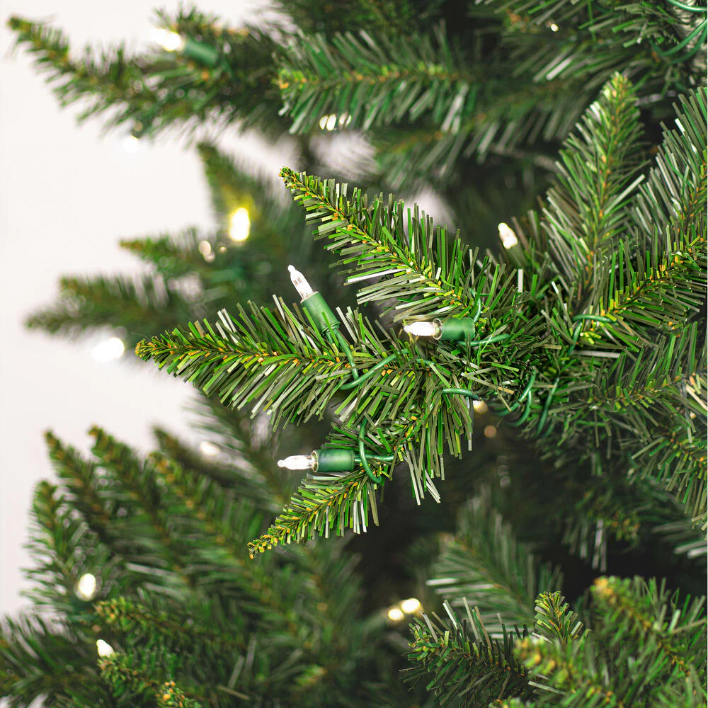 12'Hx80"W Camdon Fir Artificial Christmas Tree, LED Pre-Lit -Green - Image 2