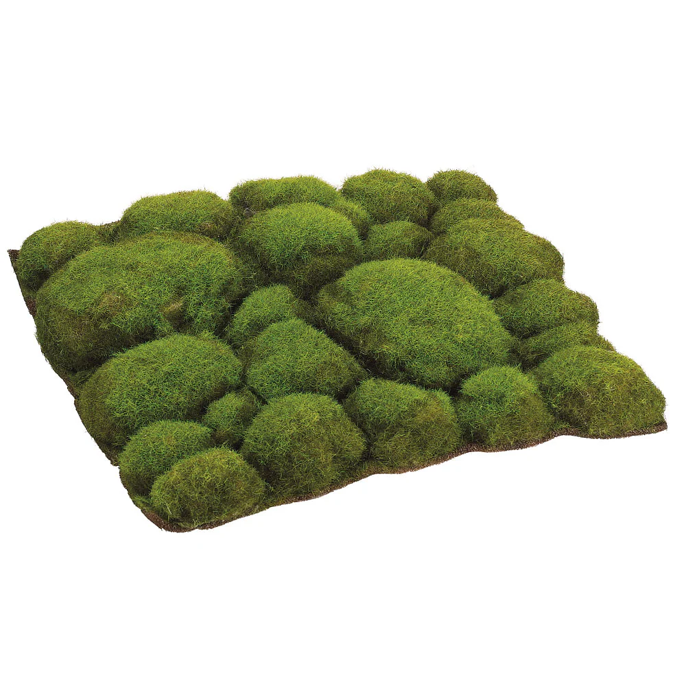 12"x12" Mood Moss Artificial Mat -Green (Pack of 6)