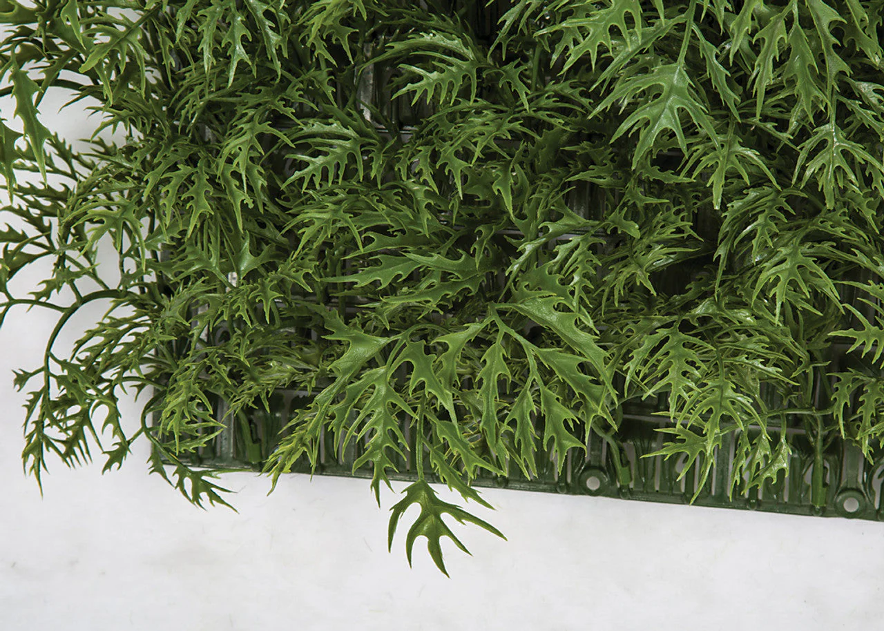 12"x12"x3" Outdoor UV-Resistant Artificial Ming Aralia Mat -Green (Pack of 6) - Image 2