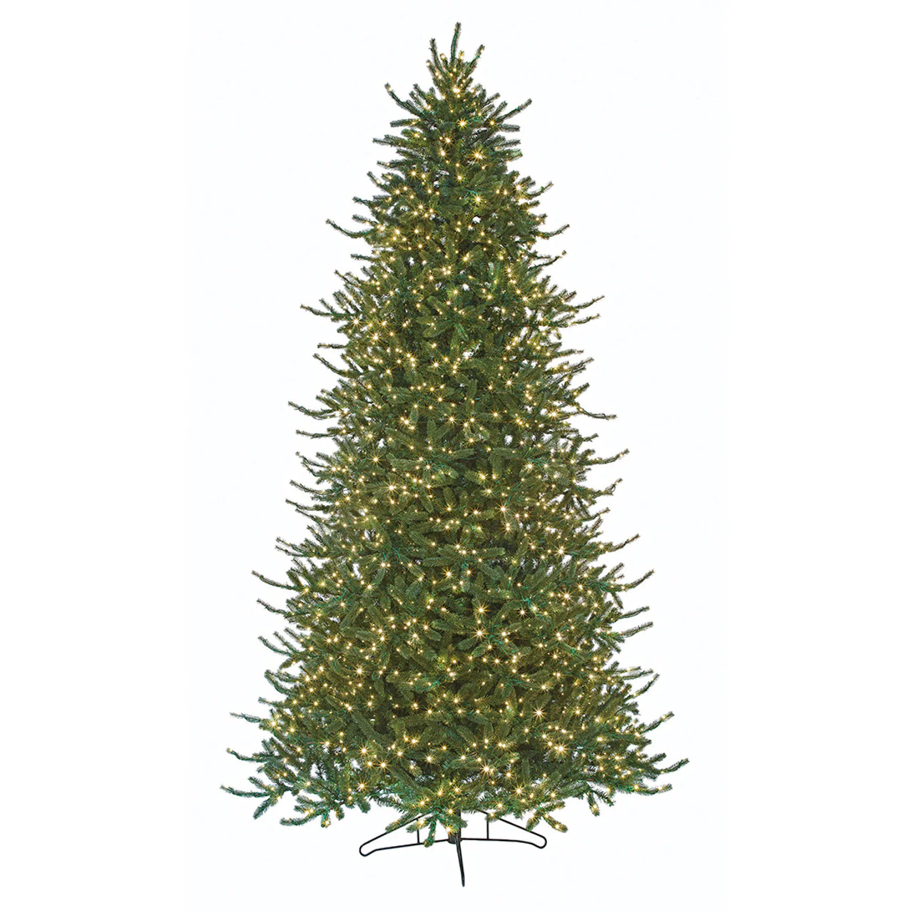 12'x83"W PE Windsor Spruce Artificial Christmas Tree, Micro LED Pre-Lit (Multi-Mode) -Green - Image 2