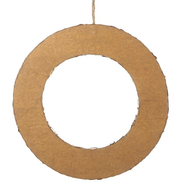 13.25" Artificial Hanging Pod Wreath -Gold (Pack of 6) - Image 2