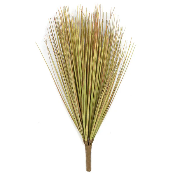 13" IFR PVC Onion Grass Artificial Plant -Mustard (Pack of 12)