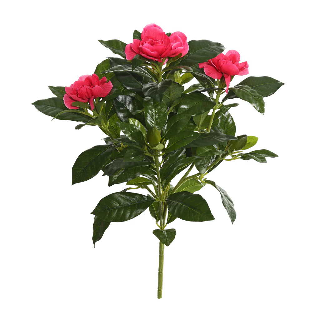 14.5" Silk Gardenia Flower Bush -Beauty (Pack of 6)