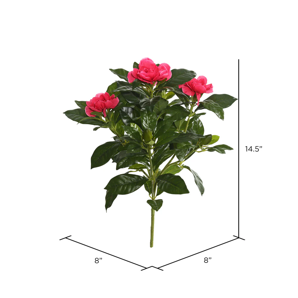 14.5" Silk Gardenia Flower Bush -Beauty (Pack of 6) - Image 2