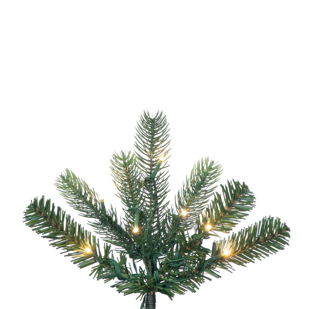 14'Hx64"W PE Vermont Spruce Artificial Christmas Tree, Micro LED Pre-Lit (Multi-Mode) -Green - Image 2