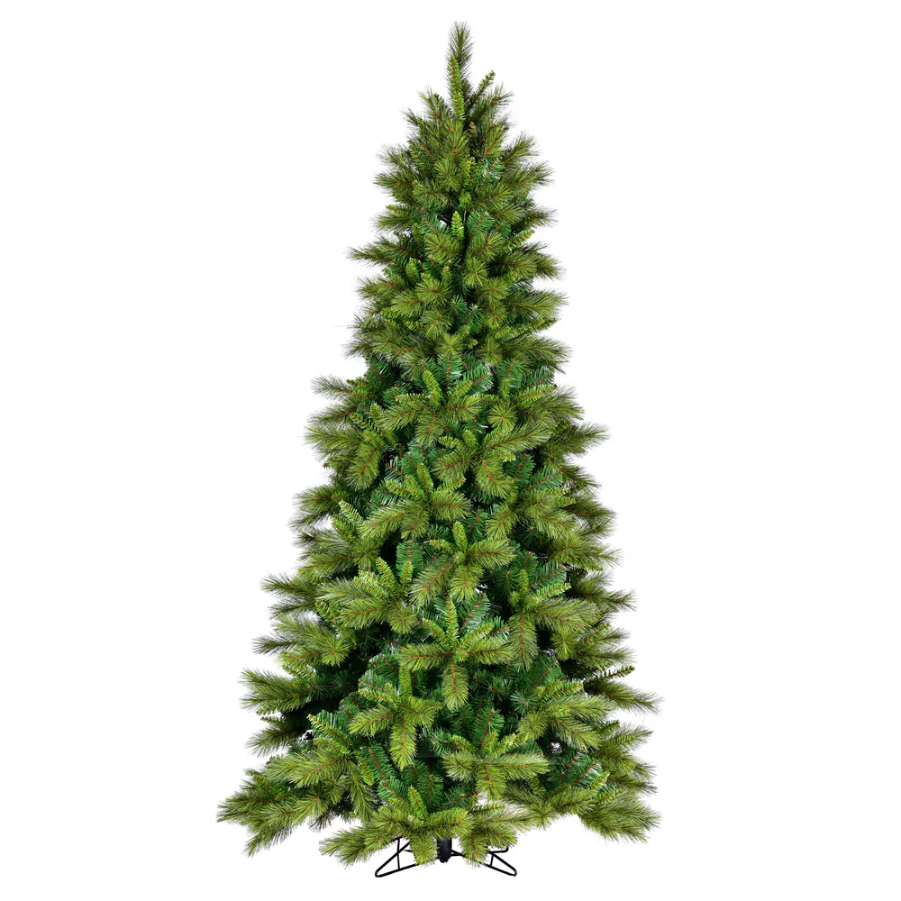 14'Hx87"W PE Brighton Pine Artificial Christmas Tree, Unlit -Green