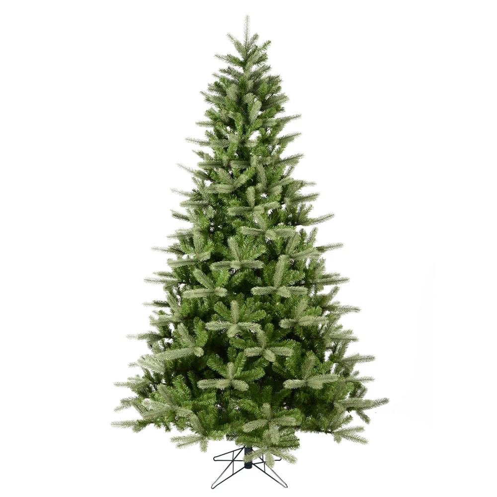 14'Hx95"W PE King Spruce Artificial Christmas Tree, Unlit -Green