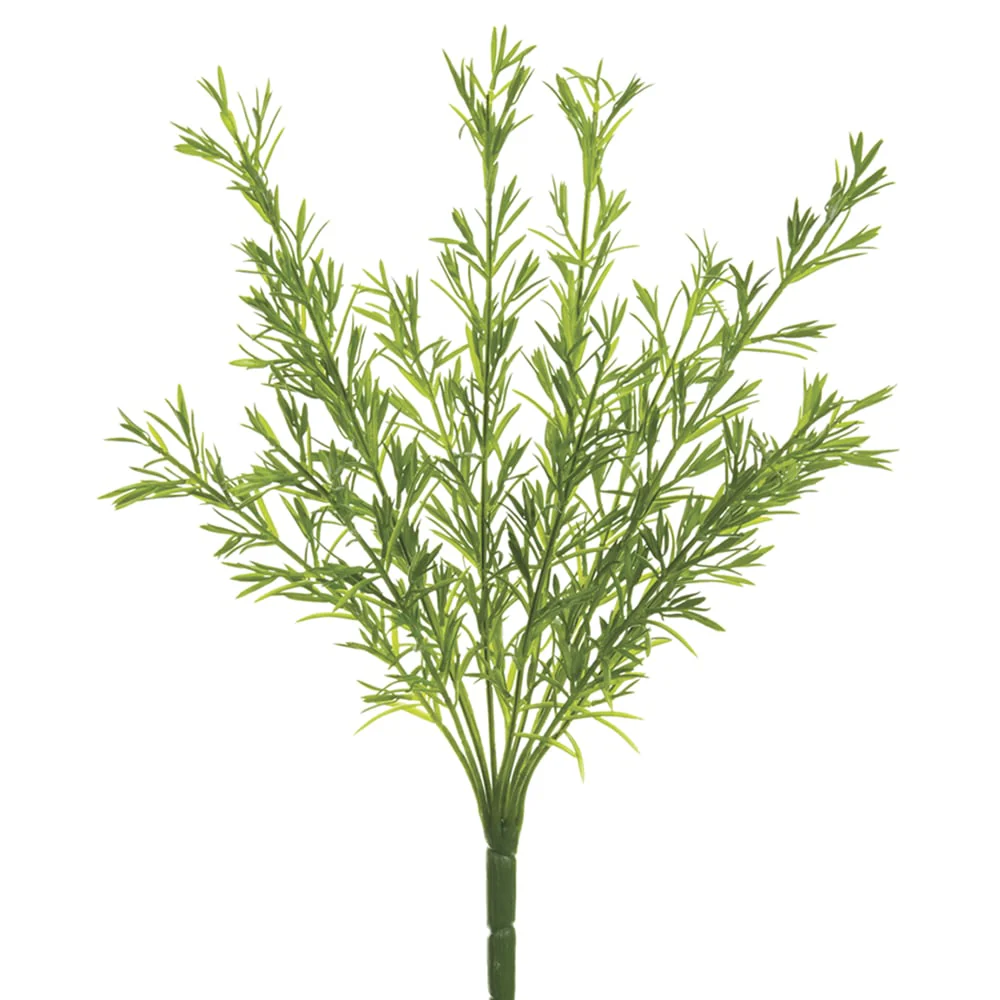 15.5" Rosemary Herb Silk Plant -Green (Pack of 6)