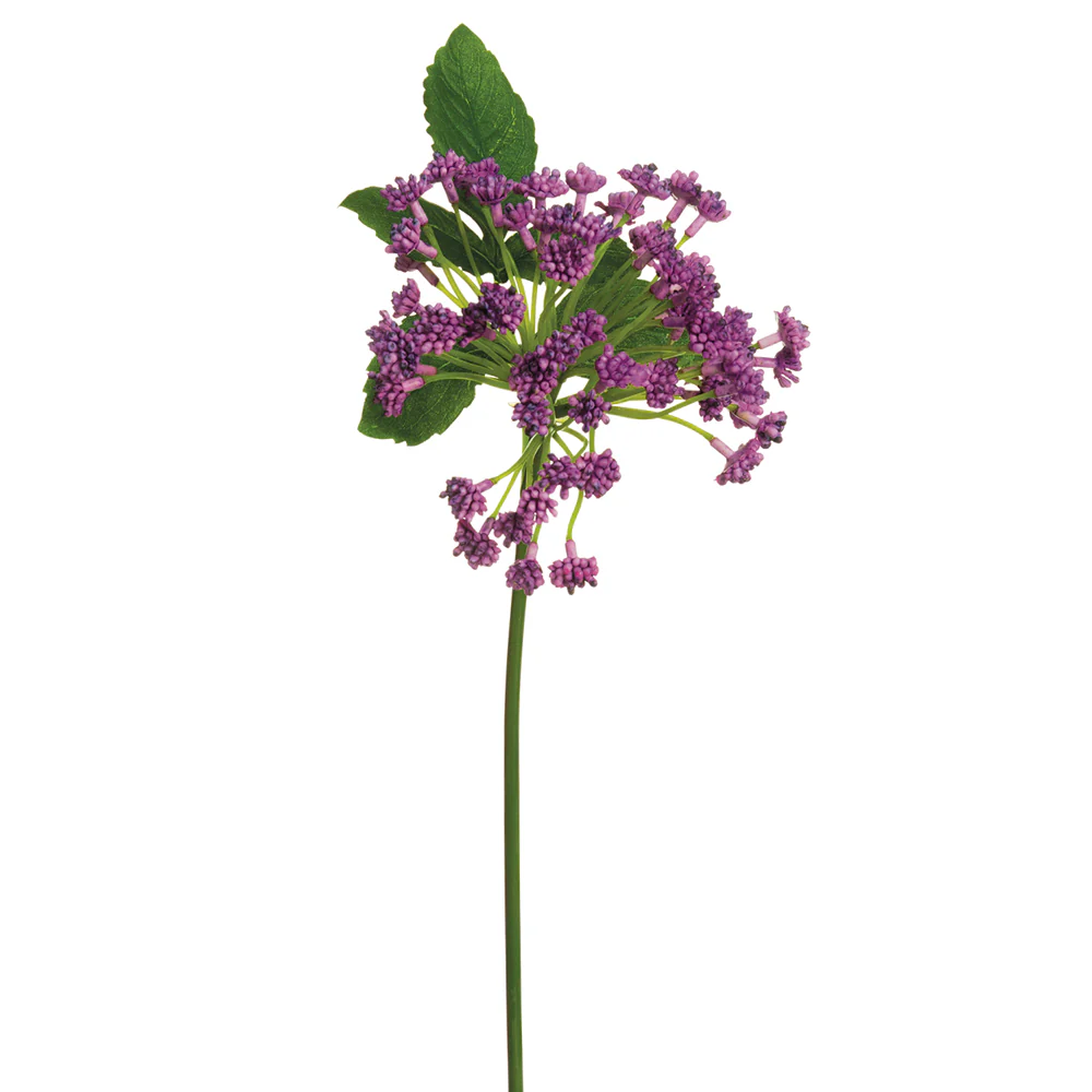 15" Budding Artificial Flower Stem -Lavender (Pack of 12)