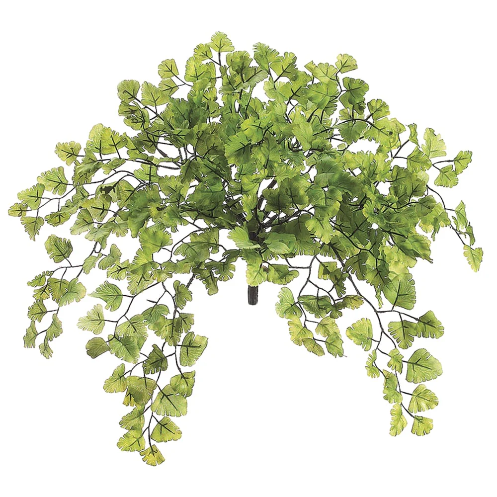 15" Maidenhair Fern Silk Plant -Green (Pack of 24)