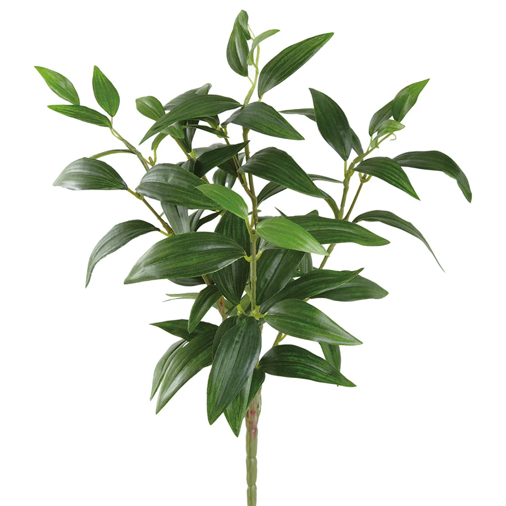 15" Silk Ruscus Leaf Plant -Green (Pack of 12)