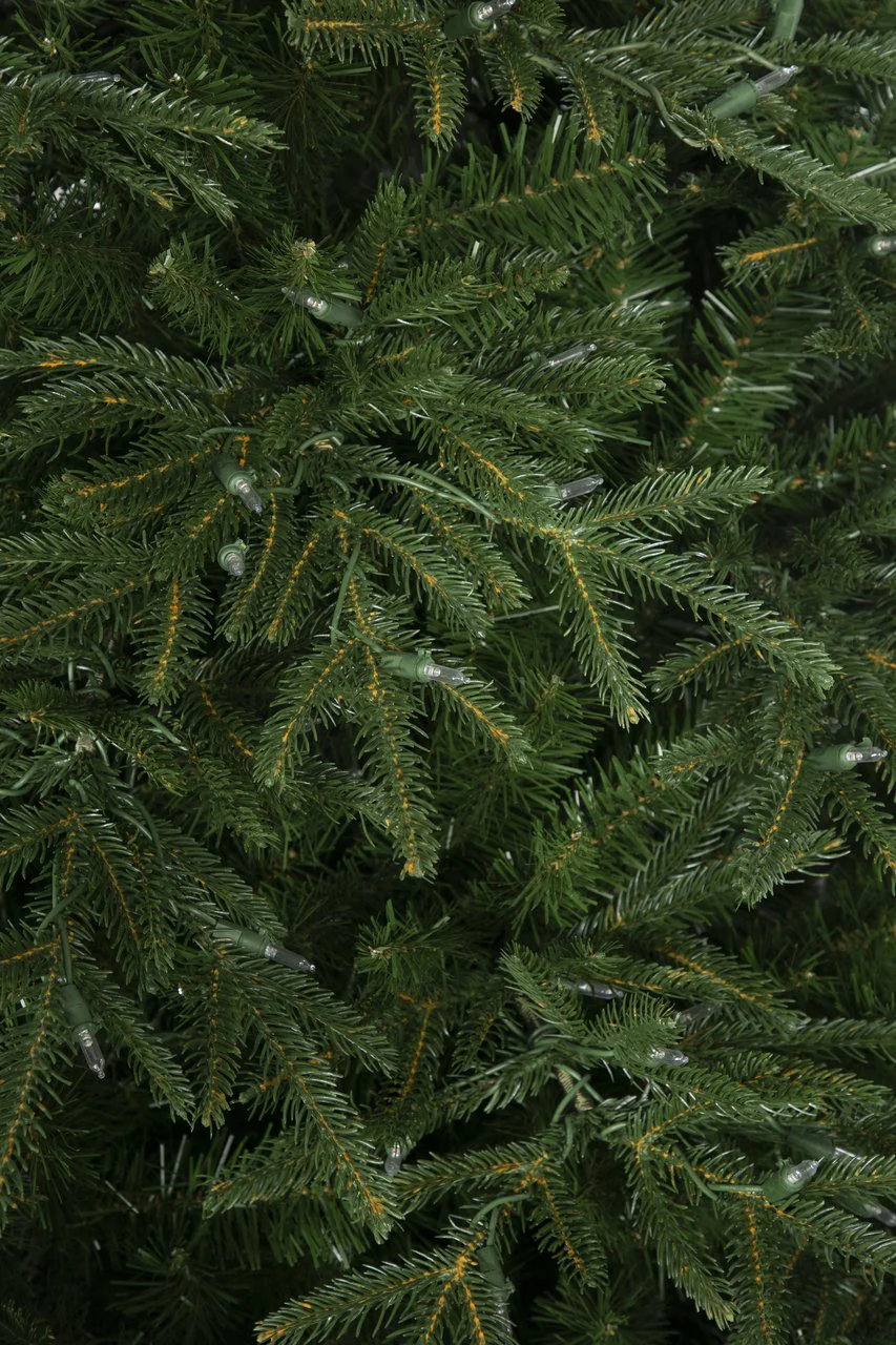 15'Hx105"W PE Fluff-Free Cordova Fir Artificial Christmas Tree, LED Pre-Lit -Green - Image 3