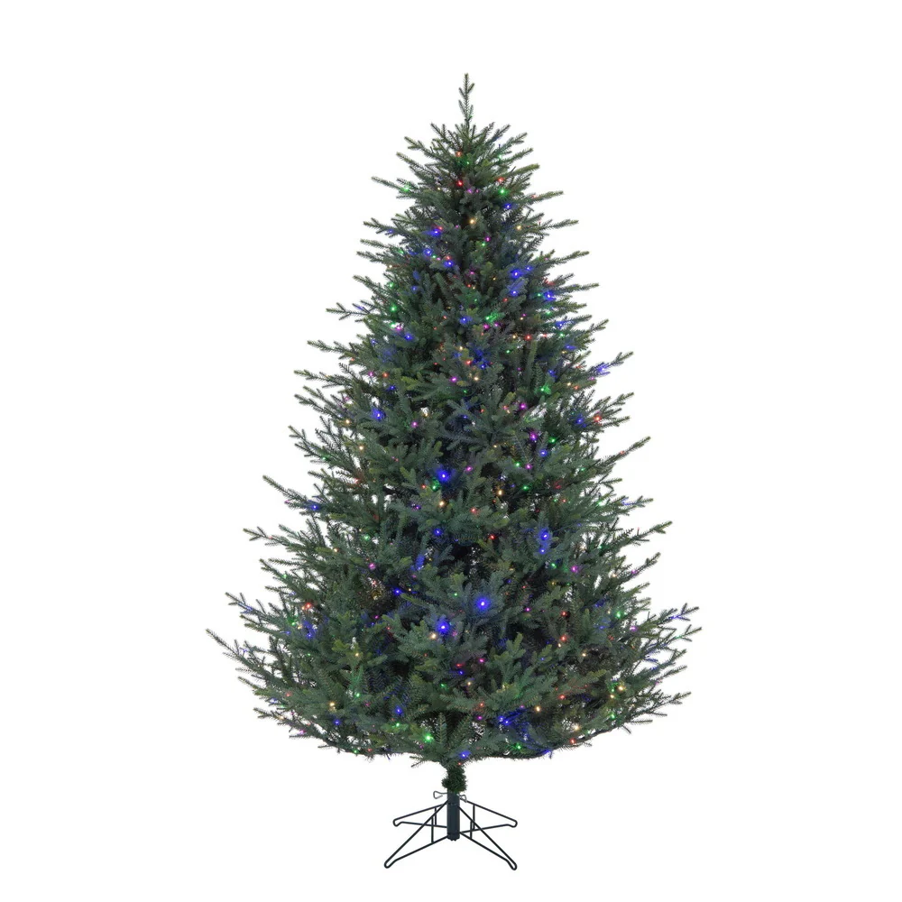 15'Hx110"W PE Itasca Fraser Artificial Christmas Tree, Micro LED Pre-Lit (Multi-Mode) -Green - Image 3