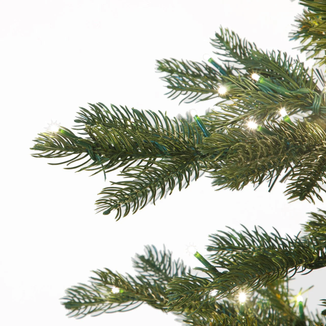 15'Hx75"W PE Cumberland Fir Artificial Christmas Tree, Micro LED Pre-Lit -Green - Image 2