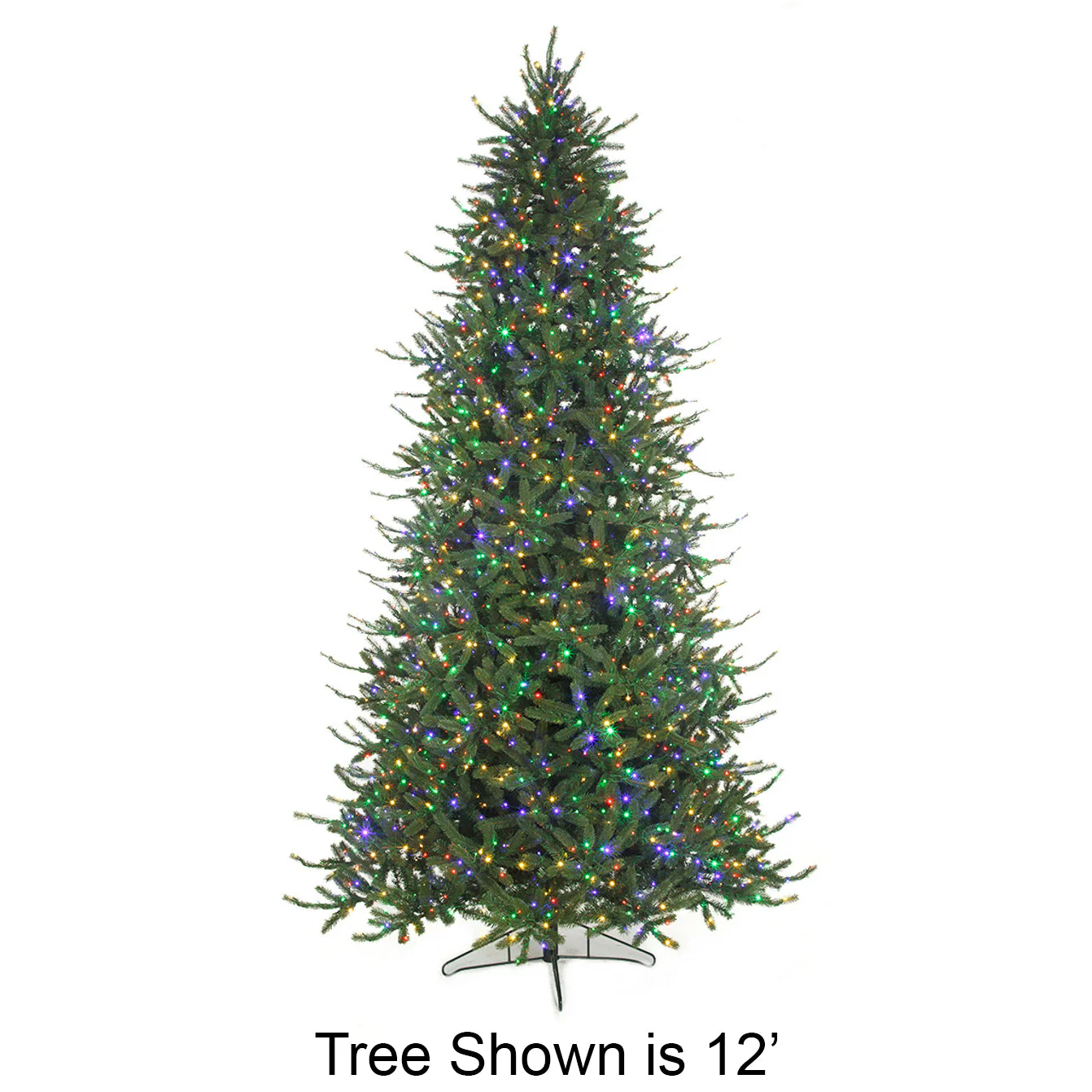 15'x90"W PE Windsor Spruce Artificial Christmas Tree, Micro LED Pre-Lit (Multi-Mode) -Green