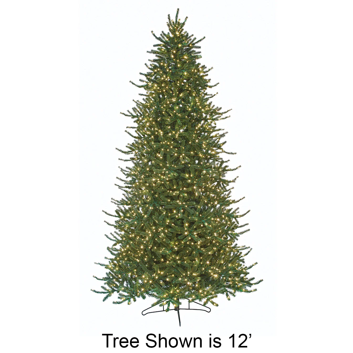 15'x90"W PE Windsor Spruce Artificial Christmas Tree, Micro LED Pre-Lit (Multi-Mode) -Green - Image 2