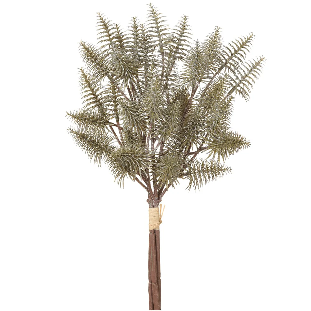 16" Artificial Fir Stem Bundle -Olive Green (Pack of 12)