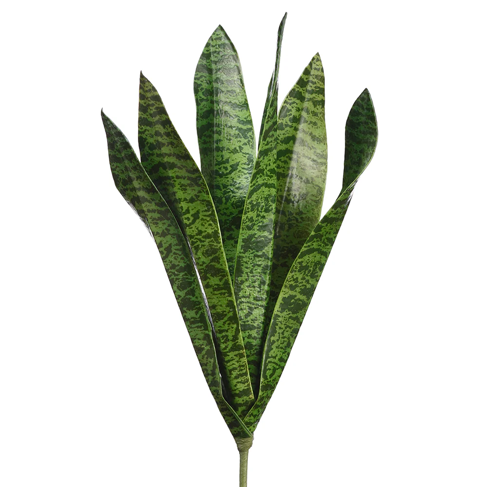 16" Artificial Sansevieria Snake Grass Plant -Green (Pack of 6)