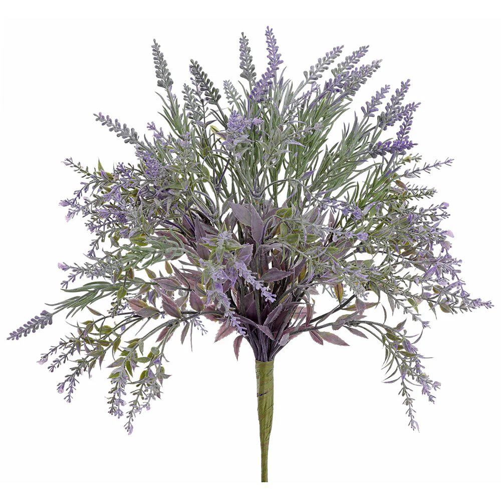 16" Lavender Artificial Flower Bouquet -2 Tone Lavender (Pack of 6)