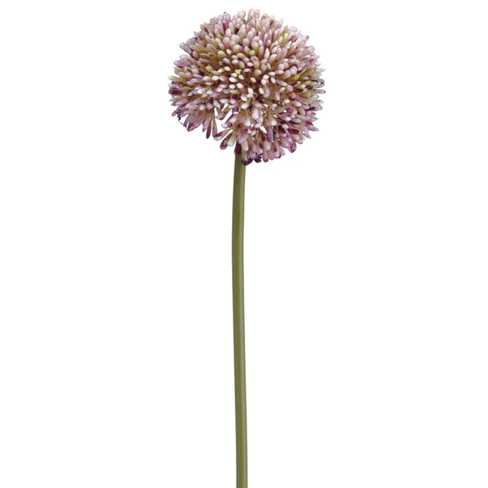 17.5" Allium Silk Flower Stem -Purple/Green (Pack of 24)